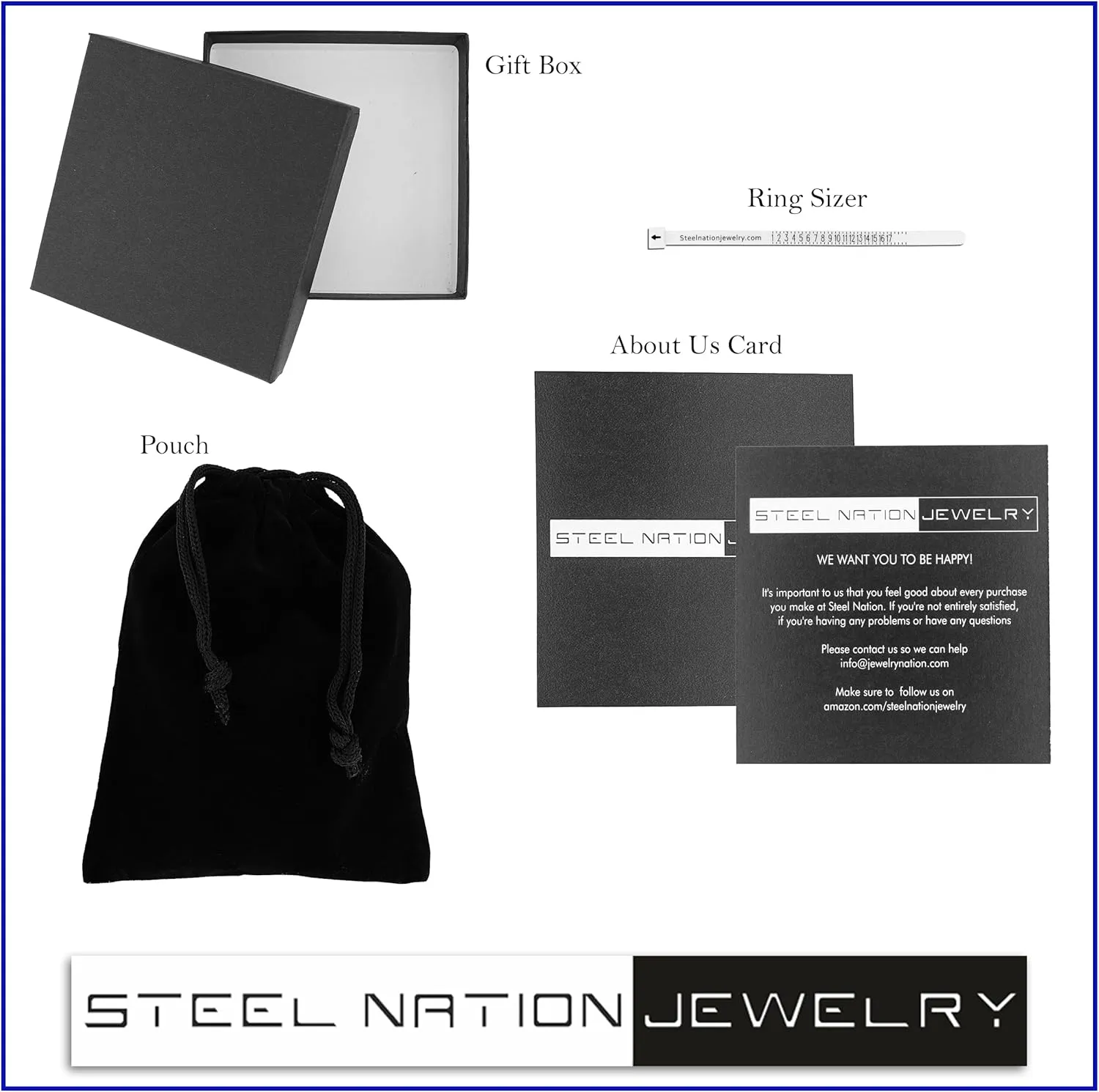 Men's Stainless Steel 6.5mm Flat Mariner Link Chain Necklace - Choice of Length and Color