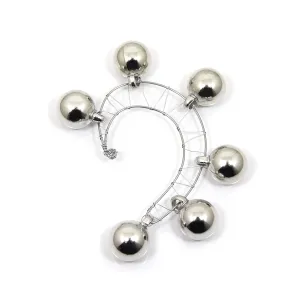 Modern ear cuff, HANDMADE Big silver climber, Non pierced wrap, Stylish mono earring, 2022 trend, Unusual no piercing clip on ear cuffs - 1 pcs