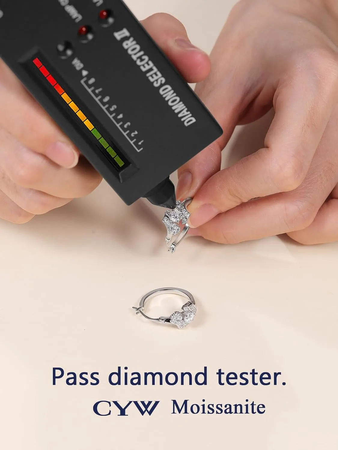 Moissanite Sparkle Hoop Earrings for Women, 100% Solid 925 Sterling Silver, Hypoallergenic Comfy Earrings, 15mm/20mm/30mm, Birthday Anniversary Valentines Mothers Day Ideal Gift for Her