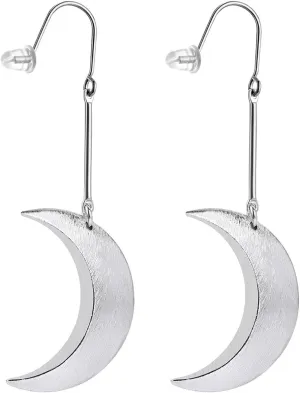 Moon Earrings Drop Dangle Earrings Fashion Long Hanging Vintage Earrings for Women Girls
