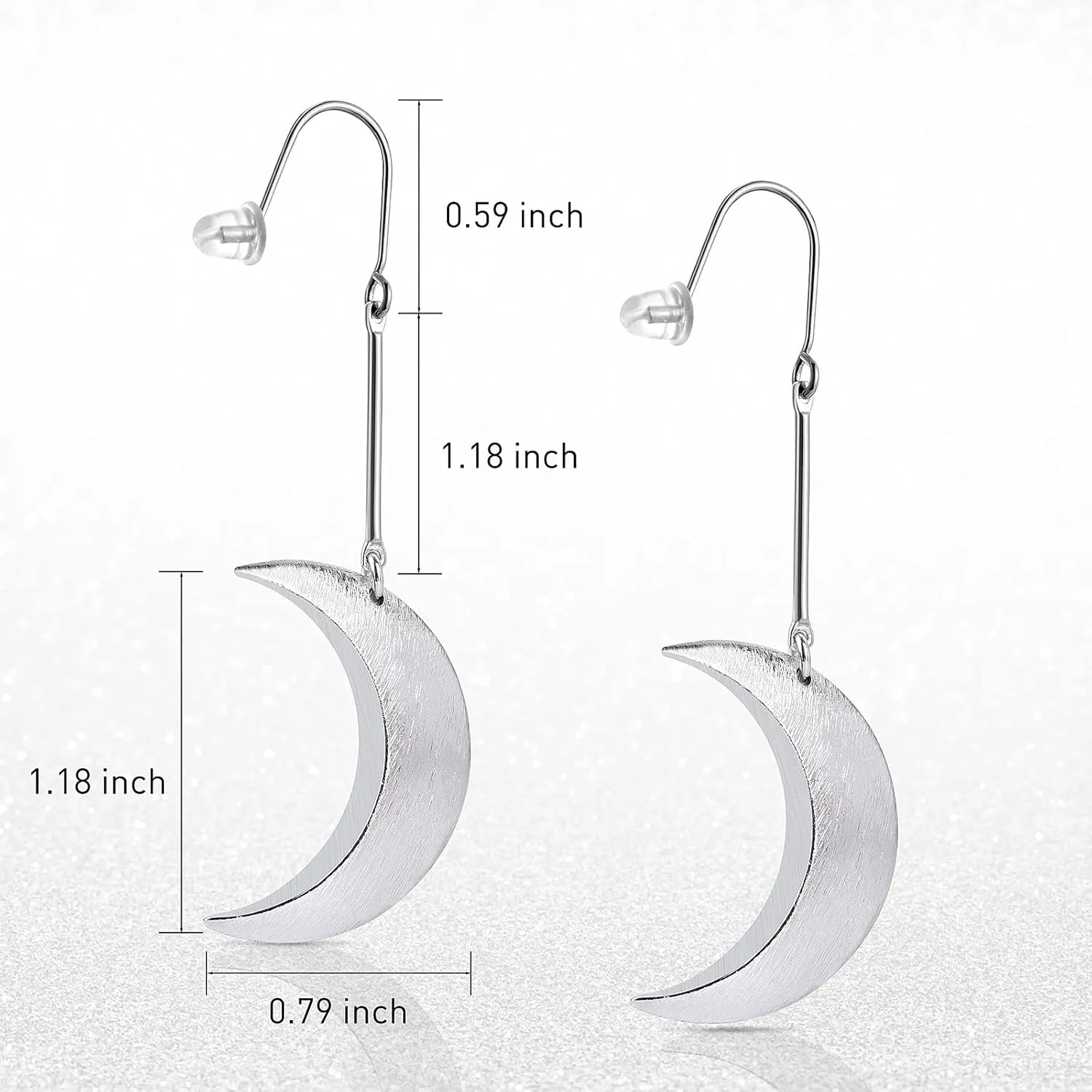 Moon Earrings Drop Dangle Earrings Fashion Long Hanging Vintage Earrings for Women Girls