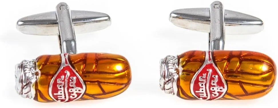 MRCUFF Cuban Cigar Pair Cufflinks in a Presentation Gift Box & Polishing Cloth