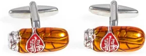 MRCUFF Cuban Cigar Pair Cufflinks in a Presentation Gift Box & Polishing Cloth