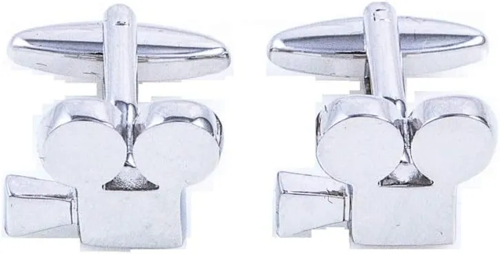 MRCUFF Hollywood Movie Camera Pair Cufflinks in a Presentation Gift Box & Polishing Cloth