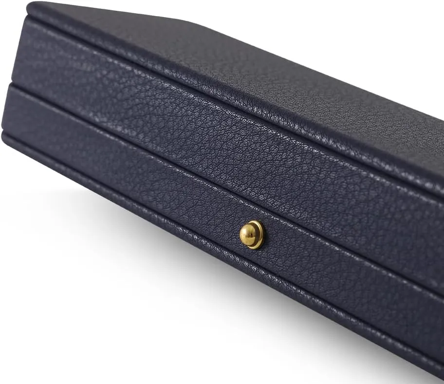 Necklace Box, Leather Gift Box,Premium Jewelry Boxes,Luxury Necklace Boxes For Jewelry Gift,Pendant (Dark Blue)