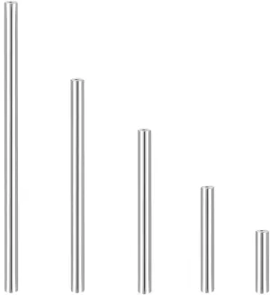 New 2025 5Pcs/Lot Titanium 14G Threadless Push-In Stright Barbell Post Tongue Bar Industrial Earring Helix Tragus Lip Piercing Accesories Jewelry Findings Fashion Trendy Accessories Creative Gift