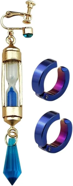 New 2025 Anime Vanitas Earrings The Case Study Of No Karte Hourglass Ear Cuff Cosplay Jewelry Findings Studs Gifts Fashion Trendy Accessories Creative Gift