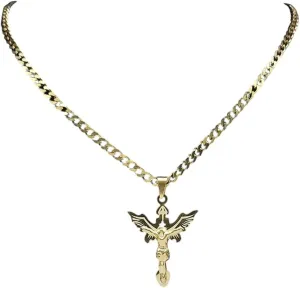 New 2025 Arrival Fashion Stainless Steel Catholic Jesus Pendant Necklace Women/Men Gold Color Necklaces Jewelry Collar Choker With For You Accessories Trendy Creative Gift