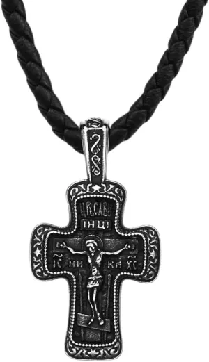 New 2025 Christ Jesus Pendant Necklace 316L Stainless Steel Cross Chain Heavy Men Jewelry Gift Religious Christian Decoration Jewelry Commemorative With You Accessories Trendy Best For Gift