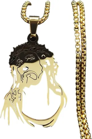 New 2025 Jesus Catholic Pendant Necklaces Stainless Steel Women/Men Gold Color Chain Necklace Jewelry Acero Inoxidable Joyeria With For You Jewelry Fashion Accessories Creative Gift