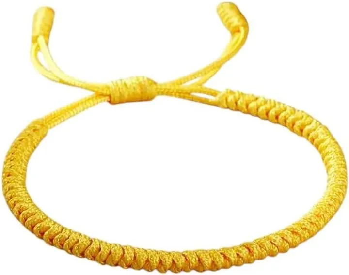 New 2025 Lucky Red Nylon Thread Bracelet Tibetan Buddhist Handwoven Rope Knots Bracelets Prayer Charm Jewelry Findings Lover Wristbands Fashion Trendy Accessories Creative Gift