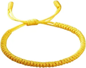 New 2025 Lucky Red Nylon Thread Bracelet Tibetan Buddhist Handwoven Rope Knots Bracelets Prayer Charm Jewelry Findings Lover Wristbands Fashion Trendy Accessories Creative Gift