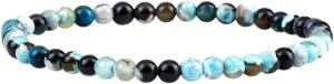 New 2025 Natural Mini Beads Bracelets 4Mm Round Agates Onyx Stone Yoga Bracelet Adjustable Charm Bangle For Women Men Prayer Jewelry Findings Gift Fashion Trendy Accessories Creative