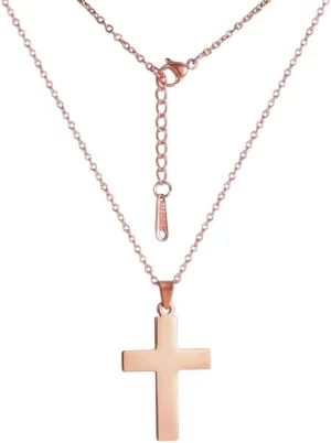 New 2025 Unisex Classic Jesus Cross Pendant Necklaces For Women Stainless Steel Gold Color Chain Religious Decoration Jewelry Luxury With You Accessories Trendy Creative For Women And Men