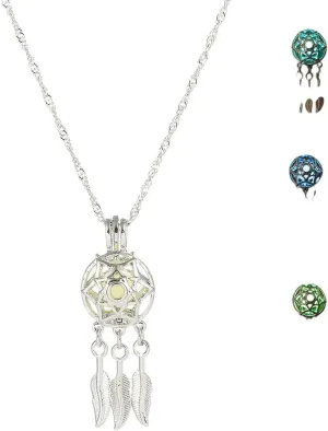 New 2025 Unisex Hollow Luminescent Necklaces For Women Glow In The Dark Dream Catcher Pendant Statement Choker Fashion Jewelry Trendy Accessories Creative Gift For Women And Men