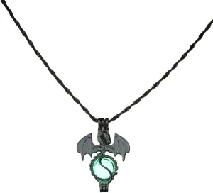 New 2025 Unisex Women Luminous Necklaces Glow In The Dark Flying Dragon Stone Cage Pendant Necklace For Ladies Fashion Jewelry Findings Accessories Trendy Creative Gift For Women And Men