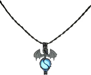 New 2025 Unisex Women Luminous Necklaces Glow In The Dark Flying Dragon Stone Cage Pendant Necklace For Ladies Fashion Jewelry Findings Accessories Trendy Creative Gift For Women And Men