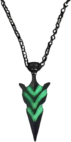 New 2025 Vintage Luminous Glowing Arrow Pendant Knight Spear Necklace Glow In The Dark Pike Necklace For Women Men Party Gifts Decoration Jewelry Commemorative Accessories Trendy Best For Gift