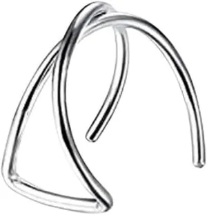 New 2026 2Pcs Fashion Stainless Steel Punk Rock Ear Clip Cuff Wrap Earrings No Piercing-On Cartilage Earring Jewelry Trendy Accessories Creative Gift