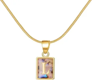 New 2026 For Simple Luminous A-Z 26 Letter Necklace Women Glowing Night Initial Choker Glow In The Dark Alphabet Name Charm Decoration Jewelry Luxury Accessories Trendy Best Gift