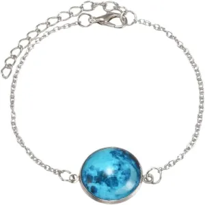 New 2026 Glow In The Dark Full Moon Charm Bracelet For Women Party Astronomy Universe Bangle Fashion Jewelry Cn028 Trendy Accessories Creative Gift