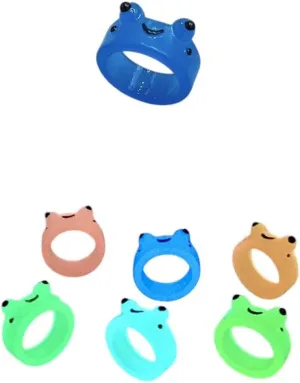 New 2026 Jewelry Funny Luminous Rings Glow In Dark Fashion Hip Hop For Women Men Cute Finger Ring Gift Diameter 17Mm Trendy Accessories Creative