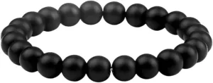 New 2026 Men Natural Volcanic Stone Bracelets Charm Matte Black Lava Onyx Beads Buddha Round Bracelet & Bangle Women Yoga Prayer Decoration Jewelry Luxury Accessories Trendy Best For Gift