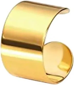 New 2026 Unisex Stainles Stell 1Pcs Punk Simple Ear Clip Cuff Wrap Earrings For Men Women Nose Ring-On Non Piercing Eardrop Body Jewelry Fashion Trendy Accessories Creative Gift For Women And Men