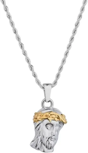 New for Arrival Trendy 2025 in God We Trust Pendant 316L Stainless Steel Unisex Jewelry Jesus Pendant God Necklace Jewelry Fashion Accessories Creative Gift