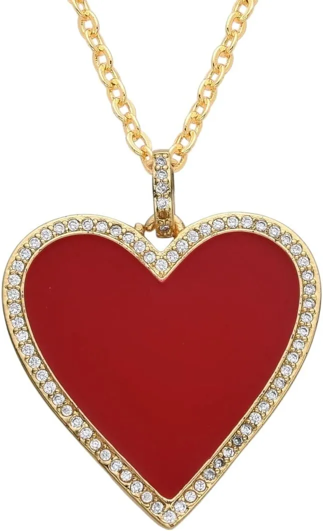 New For Trendy 2025 Gold Color Sacred Heart Of Jesus Pendant Immaculate Heart Of Mary Necklace For Women Zircon Heart Charms Choker DIY Jewelry Gift Fashion Accessories Creative Gift