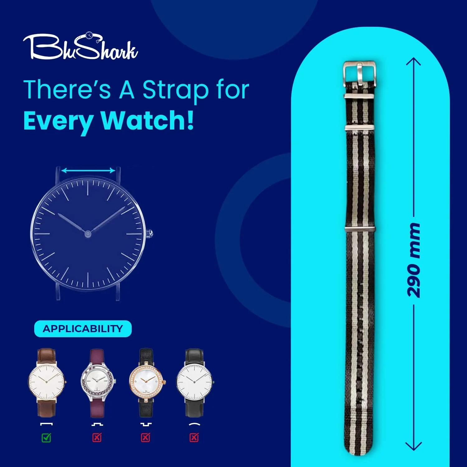 Orca Waffle Weave Nylon Watch Bands Multiple Sizes and Colors