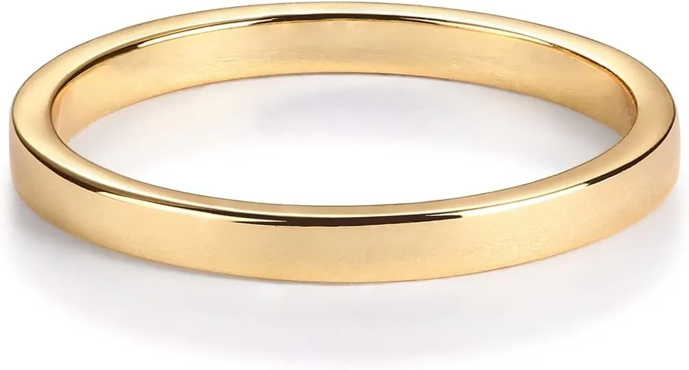 PAVOI 14K Gold Plated Twist Stacking Ring | Bands for Women