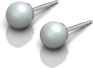 Pearl Jewelry for Women Stud Earrings Hypoallergenic Surgical Stainless Steel Women's Jewelry Gift
