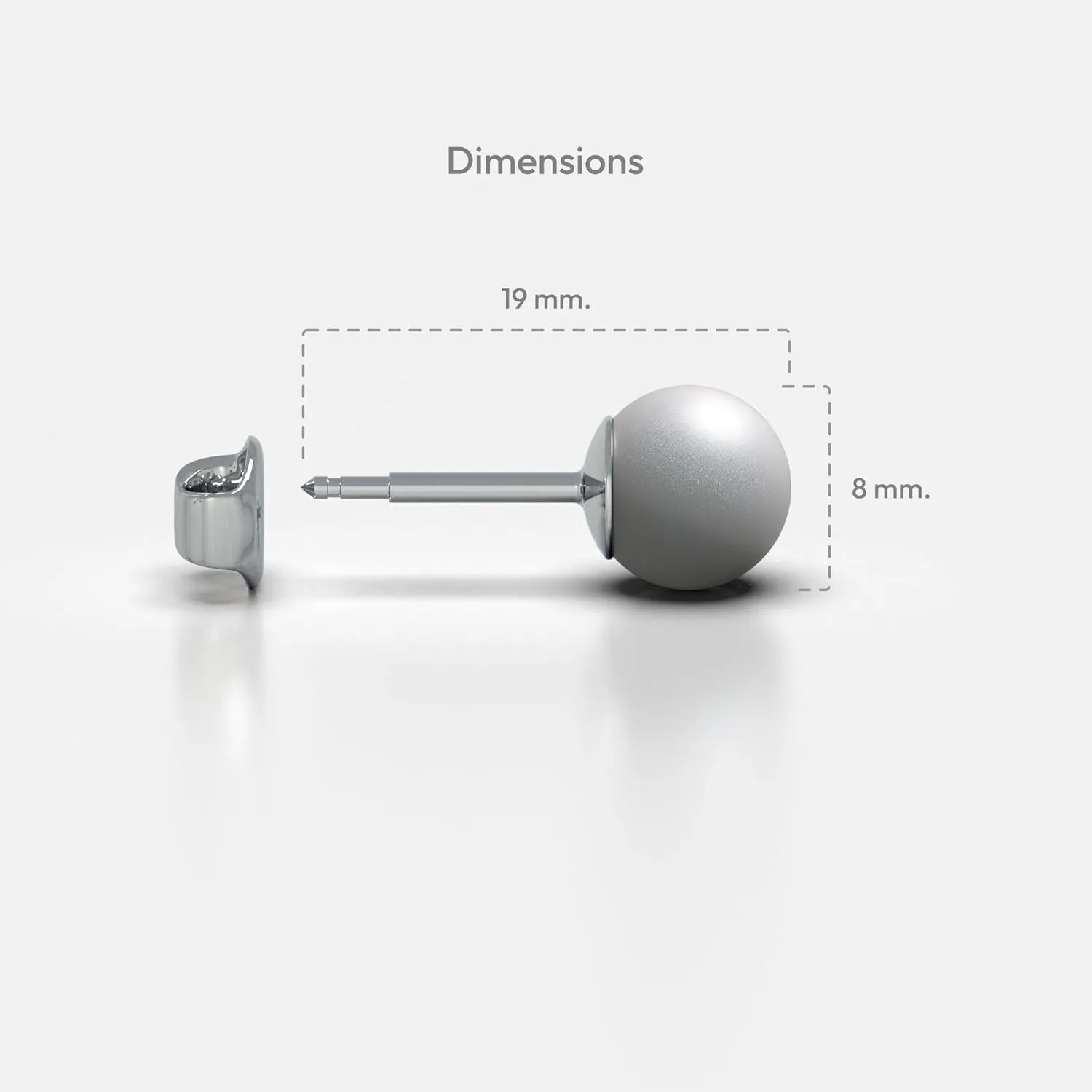 Pearl Jewelry for Women Stud Earrings Hypoallergenic Surgical Stainless Steel Women's Jewelry Gift