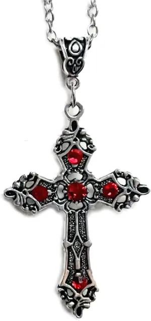 Pendant Necklace Vintage Crystals Cross Pendant Necklace Baroque Punk Choker Chain Gothic Jewelry Decoration Gifts for Women Men
