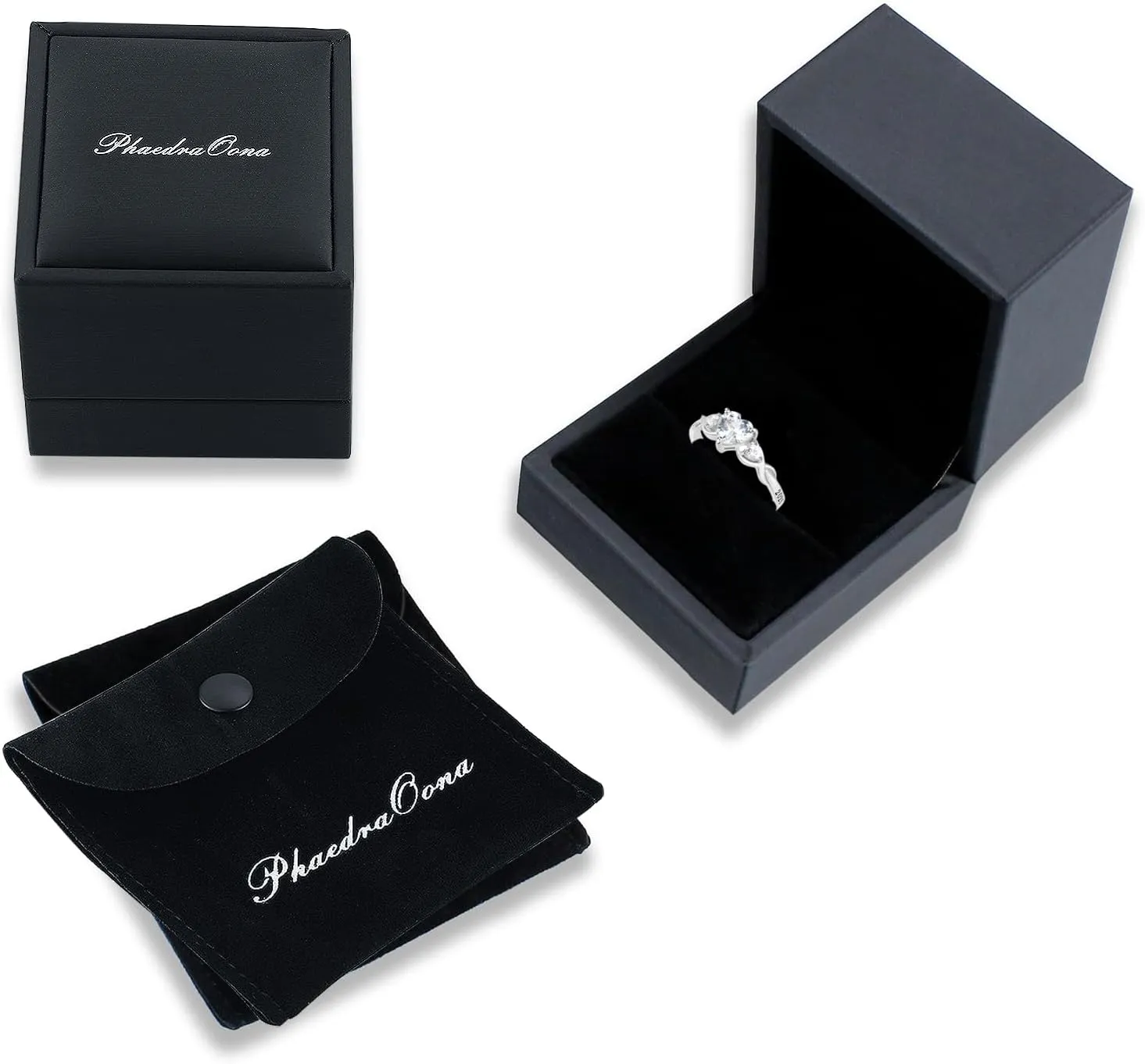 PhaedraOona Custom Class Rings - Fully Personalized Sterling Silver Birthstone Rings for Women's Graduation Class of 2024, Size 5-15