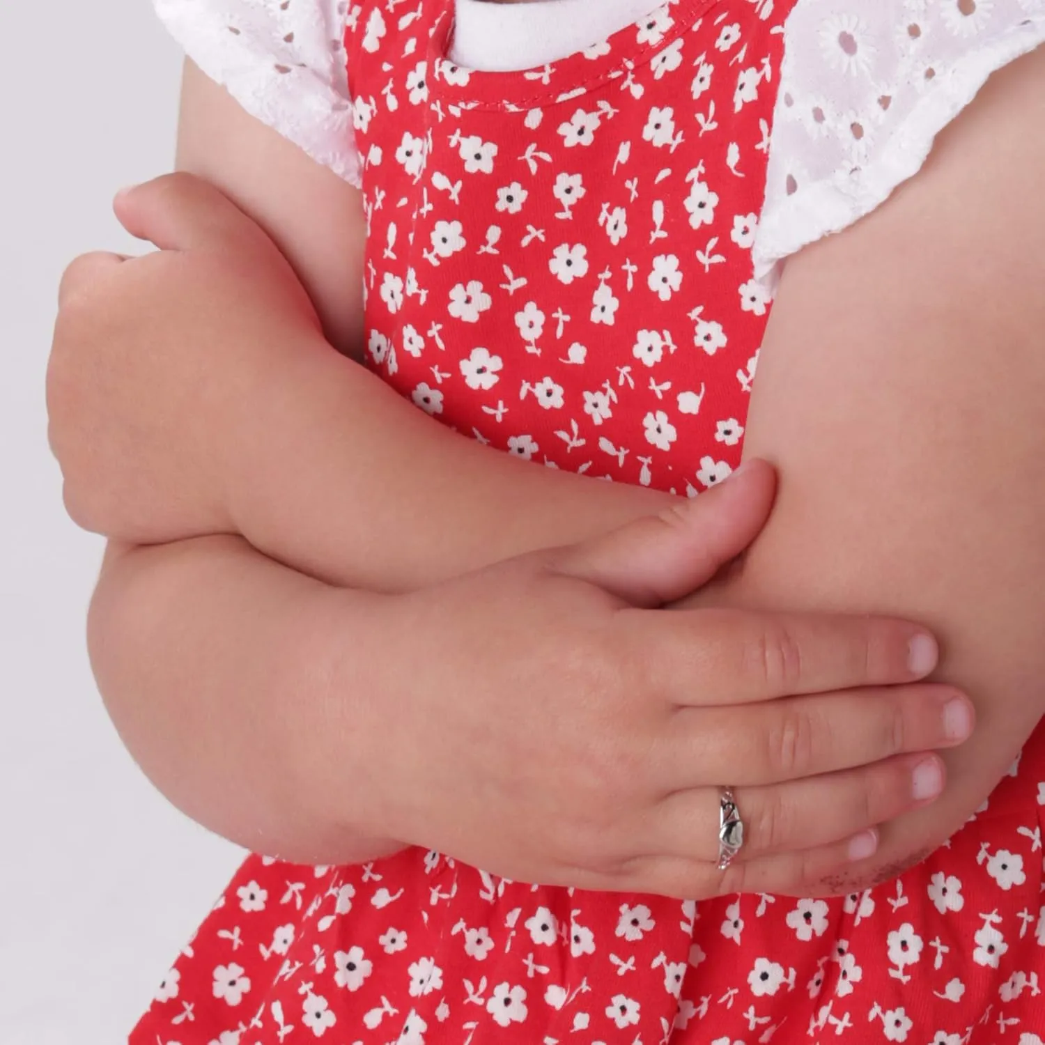Precious Pieces Girl's Sterling Silver Heart Baby Ring for Toddlers and Children