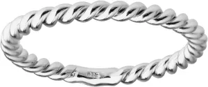 Precious Pieces Sterling Silver or 14K Gold-Plated Baby Ring, Twisted or Plain 2mm Band for Babies, Toddlers, Kids or Women