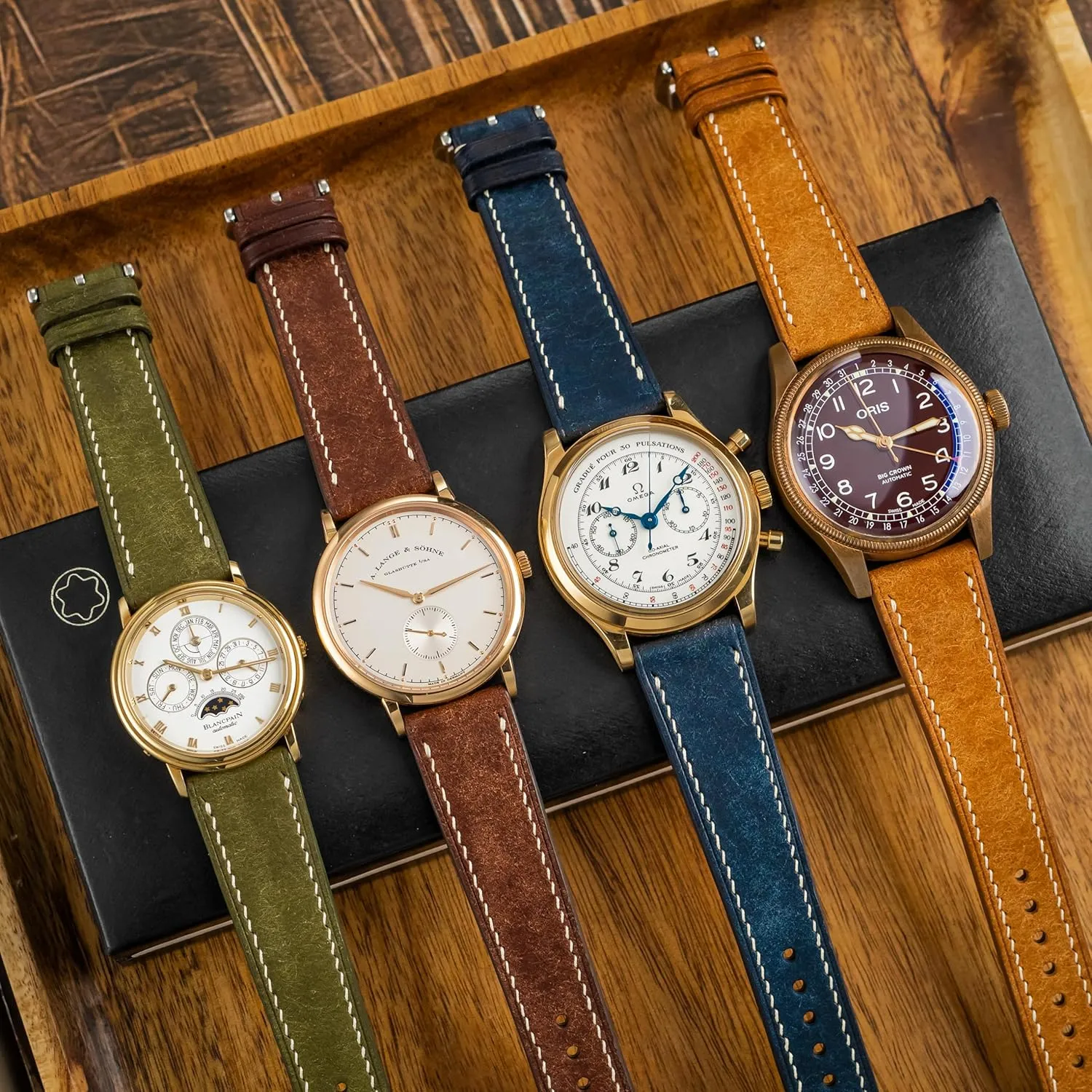 Pueblo Leather Watch Band | Handmade, Quick Release | Premium Full Grain Veg-Tanned Leather | Men & Women | 18mm, 19mm, 20mm, 21mm, 22mm