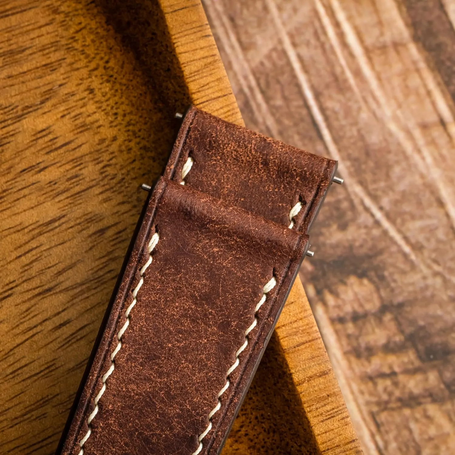 Pueblo Leather Watch Band | Handmade, Quick Release | Premium Full Grain Veg-Tanned Leather | Men & Women | 18mm, 19mm, 20mm, 21mm, 22mm