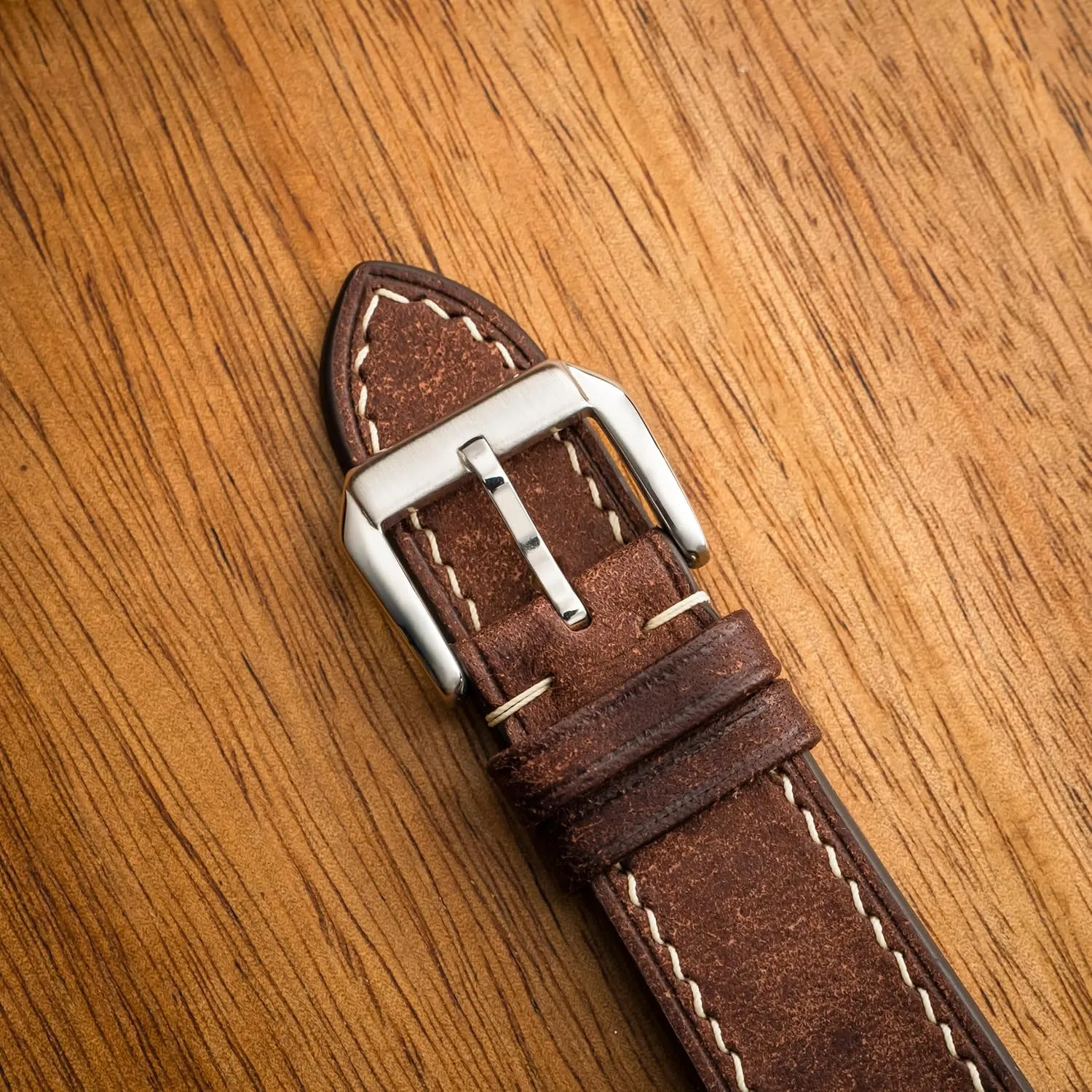 Pueblo Leather Watch Band | Handmade, Quick Release | Premium Full Grain Veg-Tanned Leather | Men & Women | 18mm, 19mm, 20mm, 21mm, 22mm