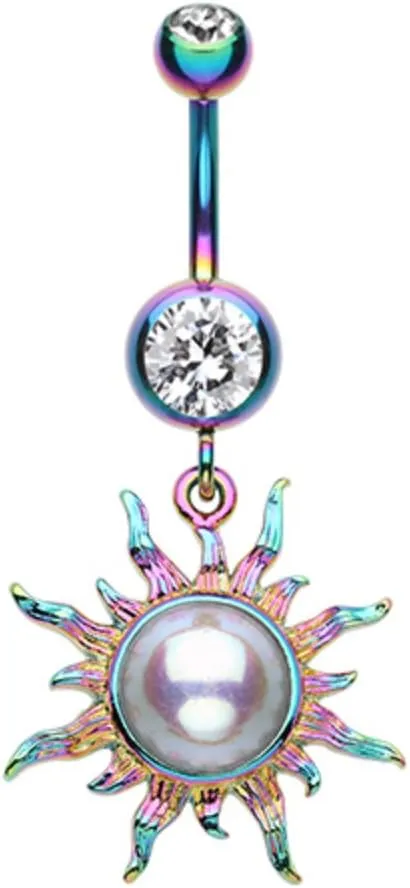 Radiant Blazing Sun WildKlass Belly Button Ring