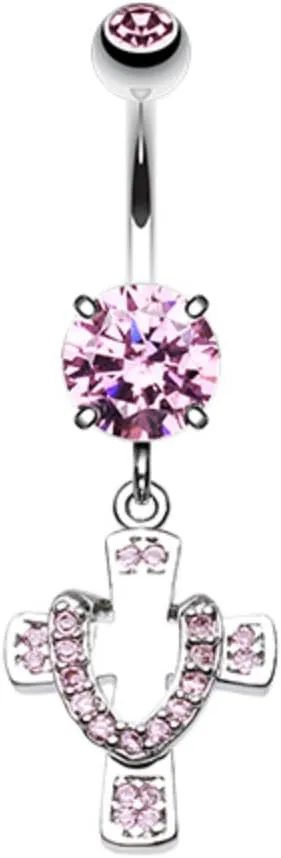 Radiant Cross WildKlass Belly Button Ring