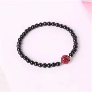 RANARA Buddhist Prayer Bead Bracelet,Buddha Meditation Beads Bangle,Jewelry Men Woman Bead Bracelet Crown Charm Bangle Natural Beads Buddha Bracelet for Women and Mens 22cm Bracelets