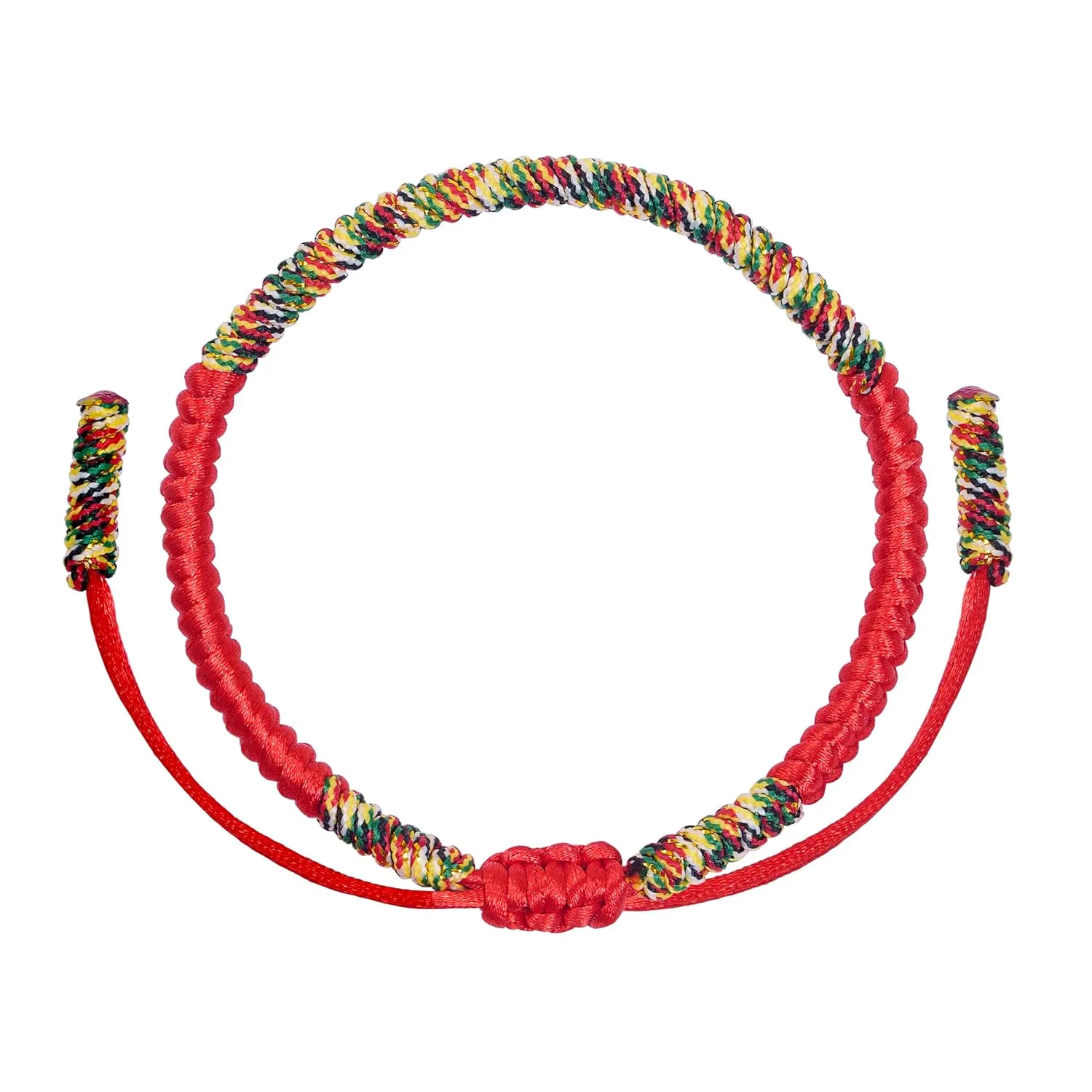 Red String Bracelet for Men and Women - Tibetan Buddhist Handmade Lucky Rope Knots Bracelet - Positive Energy & Protection Red String Bracelet for Couples, Friendship Gift Box (Medium, Color 1)