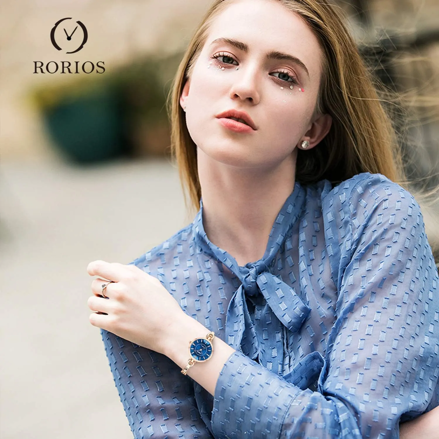 RORIOS Fashionable Women's Watch Analogue Quartz Watches Dress Watches for with Stainless Steel Strap Casual Ladies Wrist Watch