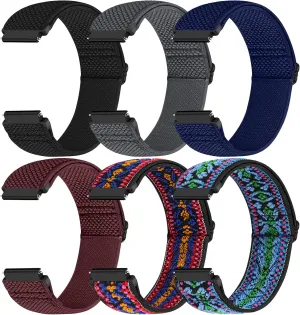 Runostrich Quick Release Nylon Watch Band - Choice of Width - 18mm, 19mm, 20mm, 22mm,24mm Elastic Watch Straps Adjustable Stretchy Solo Loop Sport Nylon Replacement Wristband