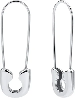 Safety Pin Earrings for Women 14K Gold Silver Pin Earrings Jewelry for Women