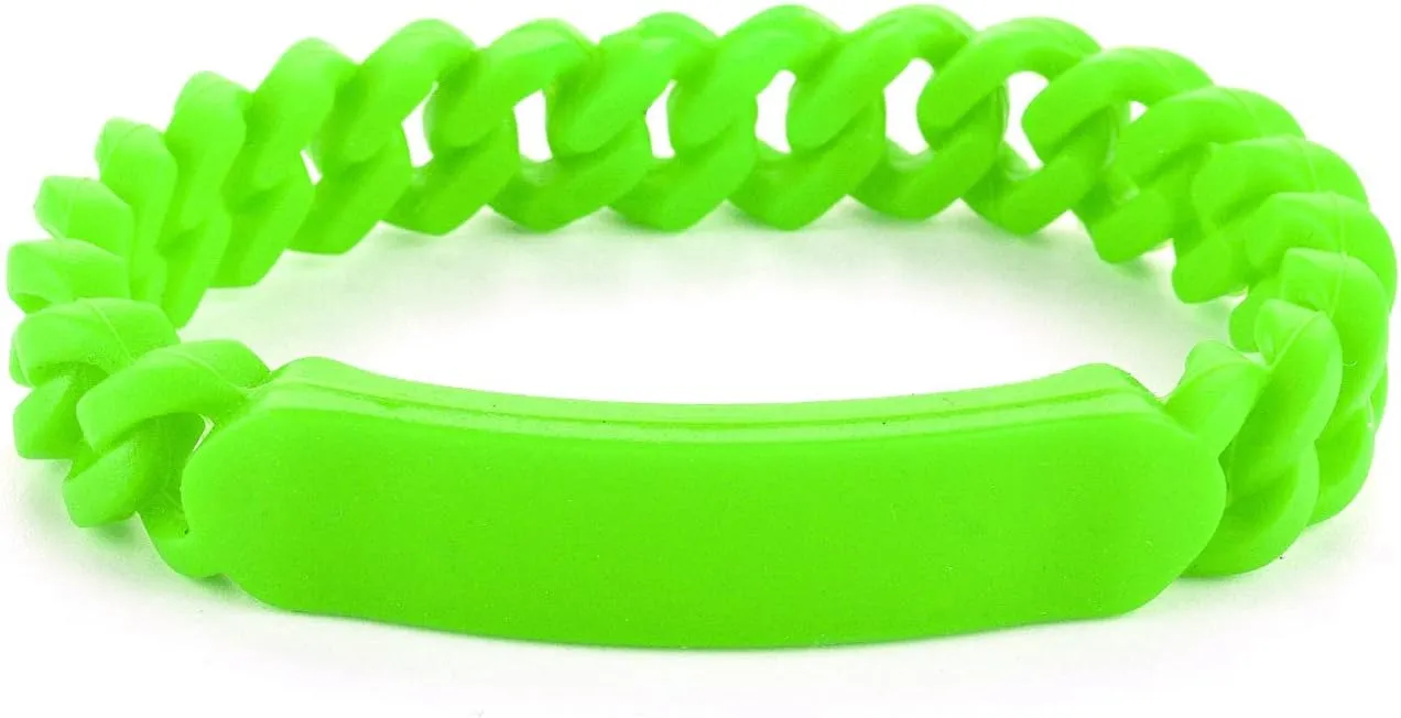 SHNIAN Soft Rubber Wristband Comfortable Silicone Chain Bracelet Jewish Prayer Charm Modern Hebrew Blessing Cuff Wristbands Personalized Engraving Bracelet for Men Women, (Multiple Colors) 7.87"