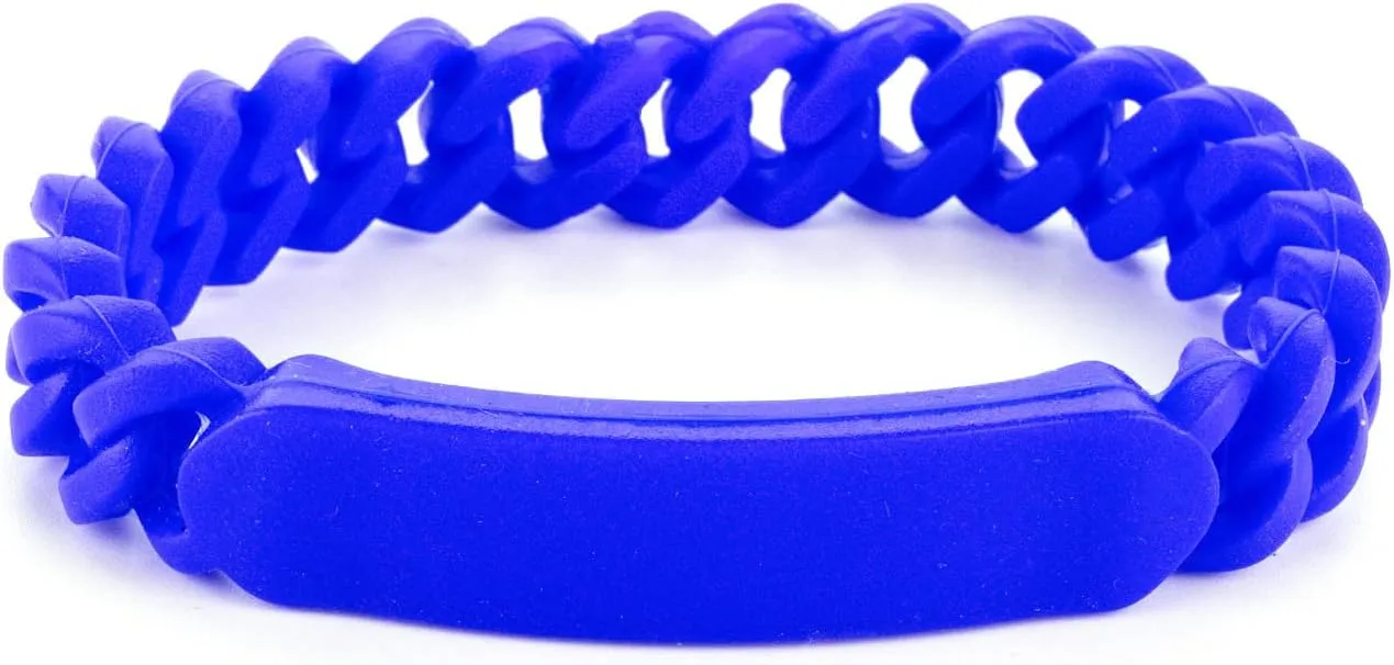 SHNIAN Soft Rubber Wristband Comfortable Silicone Chain Bracelet Jewish Prayer Charm Modern Hebrew Blessing Cuff Wristbands Personalized Engraving Bracelet for Men Women, (Multiple Colors) 7.87"